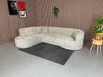 GRATIS LEVERING Teddystof Hoekbank Grijs 305x220 REFURBISHED, 300 cm of meer, Ophalen of Verzenden, Zo goed als nieuw, 150 cm of meer