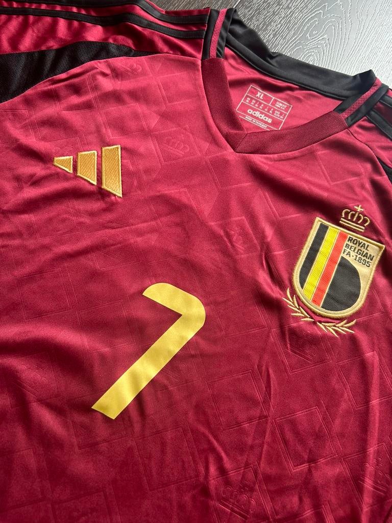 België Voetbal Shirt (XL) #7 DE BRUYNE, Maat XL, Ophalen of Verzenden, Zo goed als nieuw, Shirt