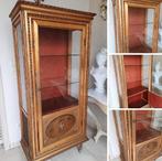 Gouden vitrinekast /cabinet stijl Louis XVI, Antiek en Kunst, Antiek | Meubels | Kasten, Ophalen