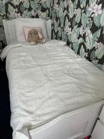 Witte bed 90x200, 90 cm, Eenpersoons, Wit, Ophalen of Verzenden