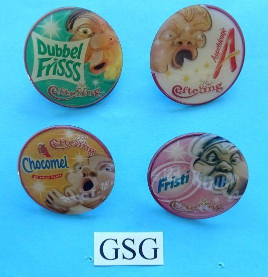 Holle Bolle Gijs actie C1000 nr. EPP50392-02 t/m EPP50395-02, Verzamelen, Efteling, Zo goed als nieuw, Button of Speldje, Ophalen