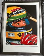 Ayrton Senna litho 63/200 van Johan Pluister., Ophalen of Verzenden, 50 tot 75 cm, Schilderij