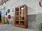 Dyrlund Deens Jaren 80 Design Vitrine Kast Teak Wandmeubel 3, 100 tot 150 cm, Glas, Ophalen of Verzenden, 150 tot 200 cm