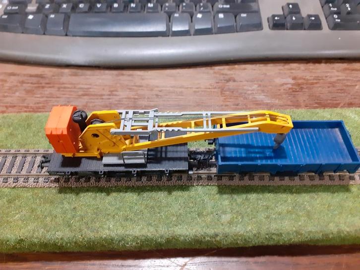 Fleischmann H0 Kraanwagon 5019 H0, Hobby en Vrije tijd, Modeltreinen | H0, Gebruikt, Wagon, Gelijkstroom of Wisselstroom, Fleischmann