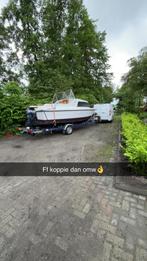 Kajuitboot 7.50 vaarklaar met 30 pk 2 takt, Watersport en Boten, Ophalen, Zo goed als nieuw, Motorboot