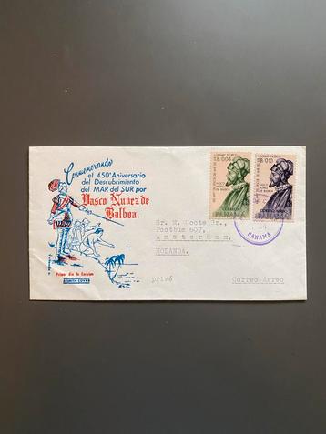 FDC Panama - Vasco Nuñez de Balboa beschikbaar voor biedingen