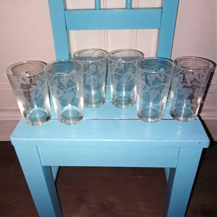 Luminarc Dormaine Sarment borrel glaasjes set van 6 stuks, Huis en Inrichting, Keuken | Servies, Gebruikt, Glas of Glazen, Overige stijlen