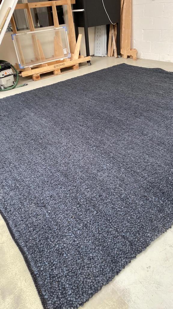 Vloerkleed wol knotjes groot!! 4x3.55 !!!, Huis en Inrichting, Stoffering | Vloerbedekking, Zo goed als nieuw, Tapijt, Grijs, minder dan 10 m²