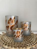Trendy windlichten set-3 Straw Nieuw!, Huis en Inrichting, Woonaccessoires | Kandelaars en Kaarsen, Overige materialen, Nieuw
