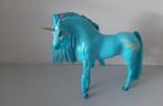 barbie unicorn paard  turquoise, Ophalen of Verzenden, Zo goed als nieuw, Barbie