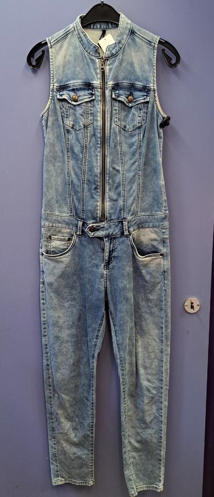 LTB Denim Jumpsuit maat S met rits (met stretch) artnr 48877, Kleding | Dames, Jumpsuits, Zo goed als nieuw, Maat 36 (S), Blauw