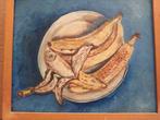 Stilleven met bananen olieverf schilderij, Antiek en Kunst, Verzenden