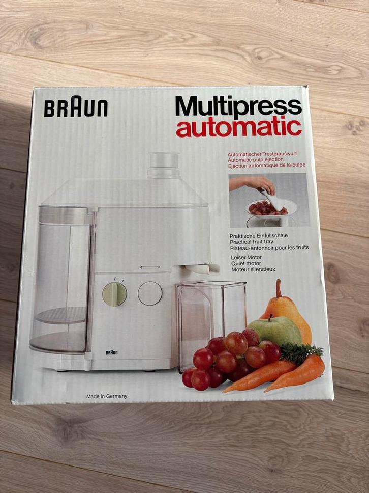 Braun MP80 Sapcentrifuge, Witgoed en Apparatuur, Juicers, Nieuw, Ophalen of Verzenden