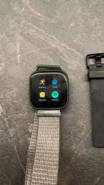 Fitbit versa 2 met extra bandje en schreenprotecor, Gebruikt, Conditie, Zwart, Ophalen of Verzenden