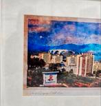 Uitzicht Pyongyang Noord-Korea A3 Aquarel in Lijst Art Kunst, Antiek en Kunst, Ophalen of Verzenden