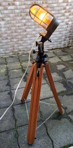 Driepoot tripod industriële lamp telescoop statief + bully, Ophalen, Gebruikt, Vintage retro seventies industrieel design, 100 tot 150 cm