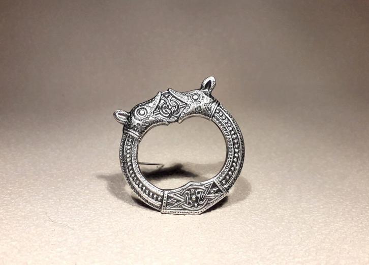 David Andersen Broche Noorwegen 925 Zilver, Sieraden, Tassen en Uiterlijk, Antieke sieraden, Ring, Zilver, Verzenden