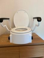 Verhoogde WC bril met armleuningen, Ophalen, Zo goed als nieuw