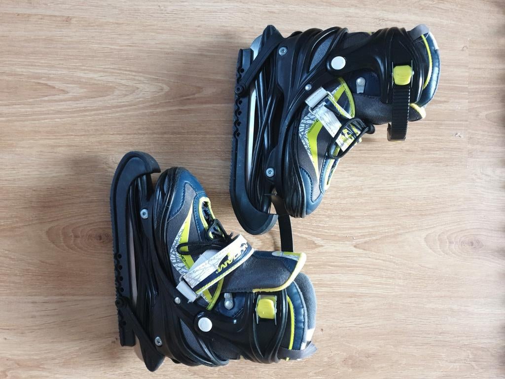 Nijdam schaatsen verstelbaar maat 34 - 37 met beschermers, Ophalen of Verzenden, Zo goed als nieuw, IJshockeyschaatsen, Nijdam