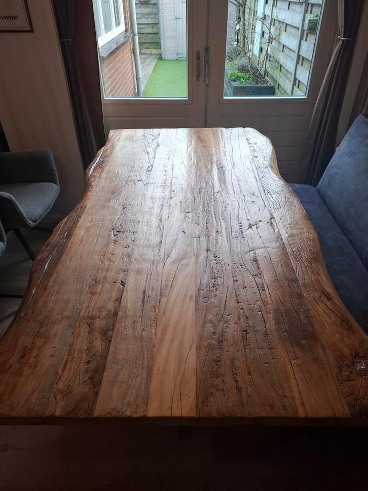 Eettafel Hout, Huis en Inrichting, Tafels | Eettafels, Zo goed als nieuw, 50 tot 100 cm, 150 tot 200 cm, Vijf personen of meer