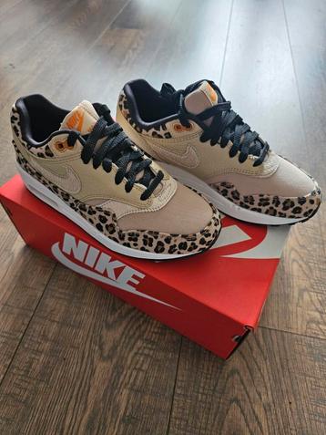 nike air max 1 leopard premium animal, maat 38 beschikbaar voor biedingen