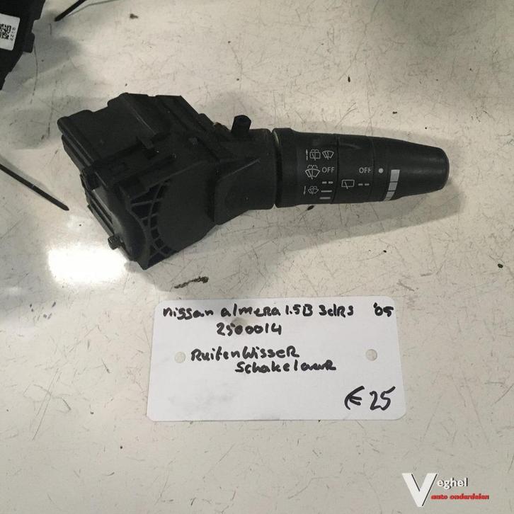 Nissan Almera 1.5 B 3drs 2005 2500014 Ruitenwissercombischak, Auto-onderdelen, Dashboard en Schakelaars, Gebruikt, Ophalen of Verzenden