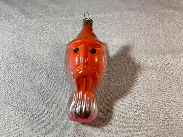 Heel unieke oude glazen kerstman, Diversen, Kerst, Gebruikt, Ophalen of Verzenden