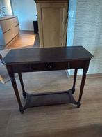 Kleine donker eiken sidetable, Huis en Inrichting, Ophalen, 100 tot 150 cm, Zo goed als nieuw, Klassiek/ antiek