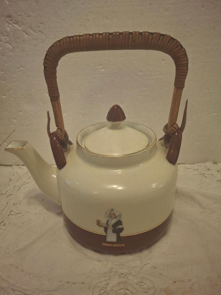 Droste - mooie porseleinen cacao ketel / pot, Antiek en Kunst, Antiek | Servies los, Ophalen of Verzenden