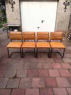 Eethoek met 4 stoelen, Huis en Inrichting, Tafels | Eettafels, Ophalen of Verzenden, Gebruikt, Rechthoekig, Overige houtsoorten