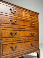 Engelse ladekast eiken 18e eeuw, Huis en Inrichting, Kasten | Ladekasten, Ophalen, Eikenhout, 50 tot 100 cm, Zo goed als nieuw