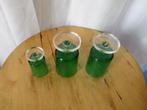 vintage 2 groene wijnglazen en 1 groen borrelglas luminarc, Verzamelen, Glas en Borrelglaasjes, Ophalen of Verzenden, Gebruikt