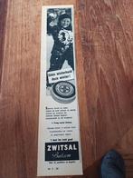 Advertentie van Zwitsal kind met sneeuwbal 1957, Verzamelen, Merken en Reclamevoorwerpen, Ophalen of Verzenden, Zo goed als nieuw
