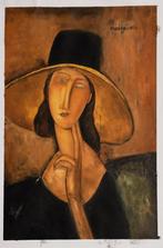 Modigliani-replica, handgeschilderd in olieverf, Antiek en Kunst, Kunst | Schilderijen | Klassiek, Verzenden