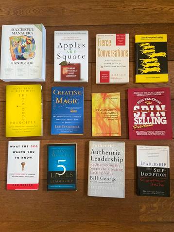 Verzameling managementboeken beschikbaar voor biedingen