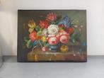 origineel schilderij op doek bloemen, Ophalen of Verzenden