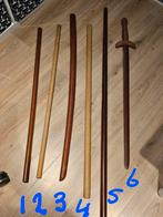 Houten oefenstokken en zwaarden los verkocht, Sport en Fitness, Vechtsporten en Zelfverdediging, Maat XL, Ophalen, Gebruikt
