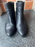 Zwarte Durea enkellaarsje m 37 (4) Wijdte H, Ophalen of Verzenden, Zo goed als nieuw, Zwart