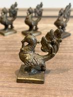 Bronzen Rots - Chinees Dierenriem Beeldjes (4), Ophalen of Verzenden, Brons