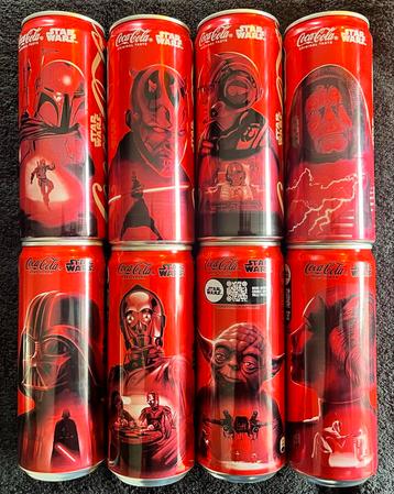 Coca-Cola Star Wars Blikken 2025 - Complete Set beschikbaar voor biedingen