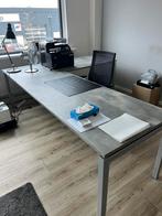 Hoekbureau lichtgrijs/betonlook 260x200 cm, Huis en Inrichting, Bureaus, Ophalen, Zo goed als nieuw
