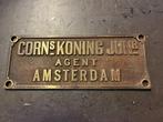 Bronzen plaatje Amsterdam, Ophalen of Verzenden