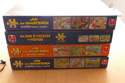 Jan van Haasteren combidozen, 2 x 1000 stukjes, Hobby en Vrije tijd, Denksport en Puzzels, Gebruikt, Legpuzzel, 500 t/m 1500 stukjes