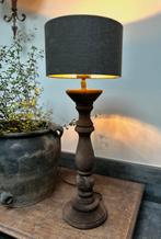 Houten balusterlamp zonder de kap sober landelijk, Ophalen of Verzenden