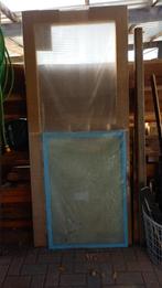 Nieuwe vurenhouten achterdeur 201,5cm hoog en 88cm breed, Ophalen, 80 tot 100 cm, Nieuw, Buitendeur