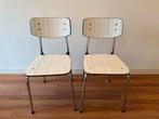 2 of 4 Vintage Formica stoelen jaren ’60 – midcentury, Ophalen, Gebruikt, Twee, Overige kleuren