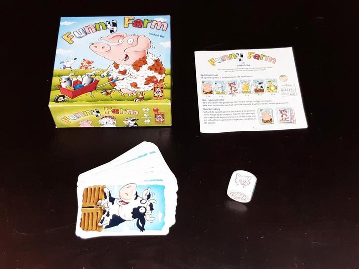 Funny farm nieuwstaat, Hobby en Vrije tijd, Gezelschapsspellen | Kaartspellen, Zo goed als nieuw, Ophalen of Verzenden