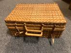 Rotan picknick mand/koffer bruin 30x40x17, Hobby en Vrije tijd, Picknickmanden, Ophalen, Zo goed als nieuw, Zonder inhoud
