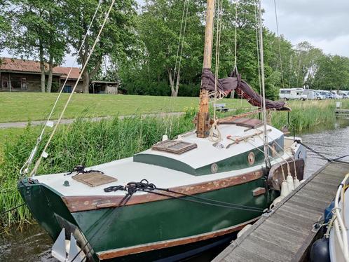 8 meter houten Zeeschouw, Watersport en Boten, Kajuitzeilboten en Zeiljachten, Gebruikt, Tourjacht of Cruiser, Hout, 6 tot 9 meter