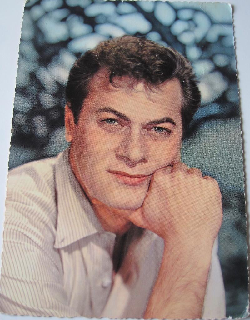 Tony Curtis - ansichtkaart, Verzenden, 1960 tot 1980, Gelopen, Sterren en Beroemdheden